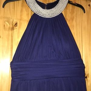 Navy blue dress worn once